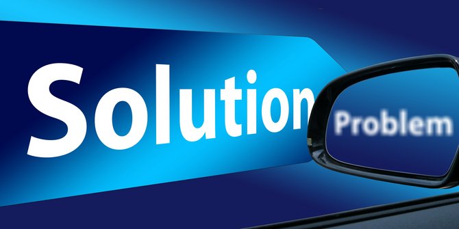 DAs Bild zeigt das Wort solution an