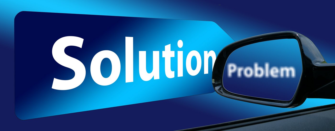 DAs Bild zeigt das Wort solution an